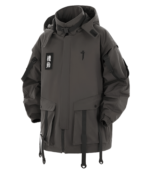 Manteau FUYU Techwear gris